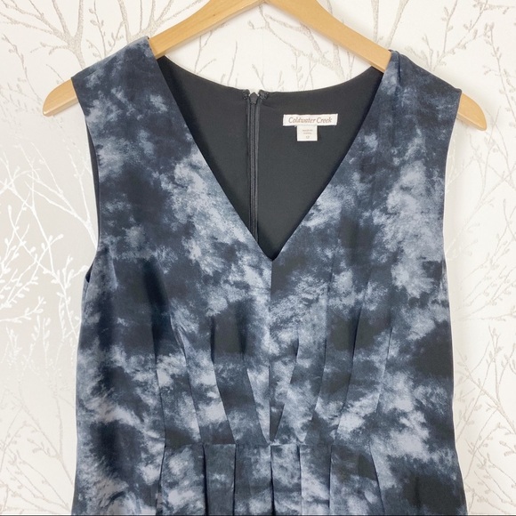 COLDWATER CREEK Watercolor Fit & Flare Mini Dress - Picture 3 of 9